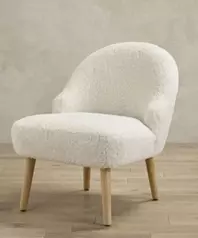 Bear Accent Chair - White Boucle
